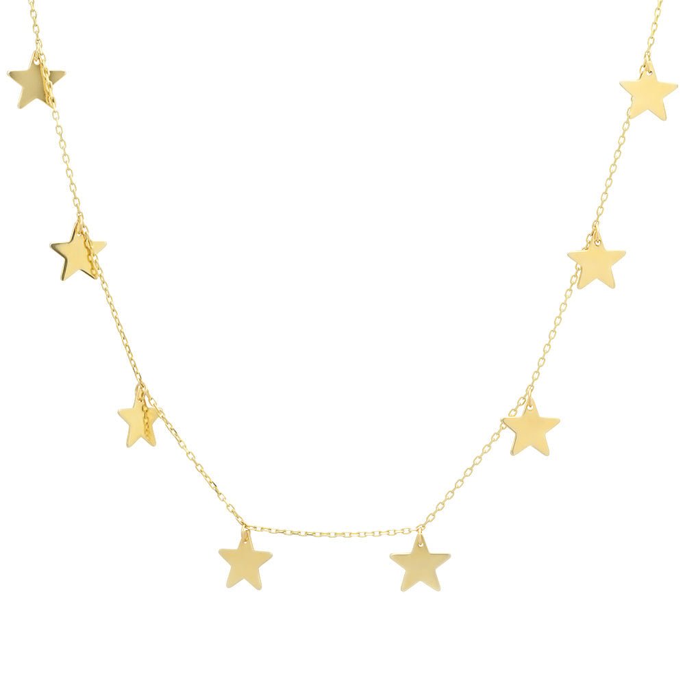 14K Gold Star Necklace - Polkadots & Moonbeams LACaitlin Nicole Jewelry14K Gold Star Necklace