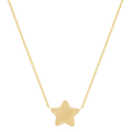 Delicate gold necklace with a solid star pendant, perfect accessory for women's fashion and clothing styles.