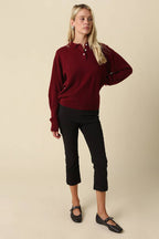 Nancy Long Sleeve Polo Sweater