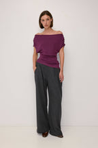 The Lennon Top | Off Shoulder Knit Top