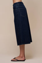 Denim Wide Leg Oversize Shorts
