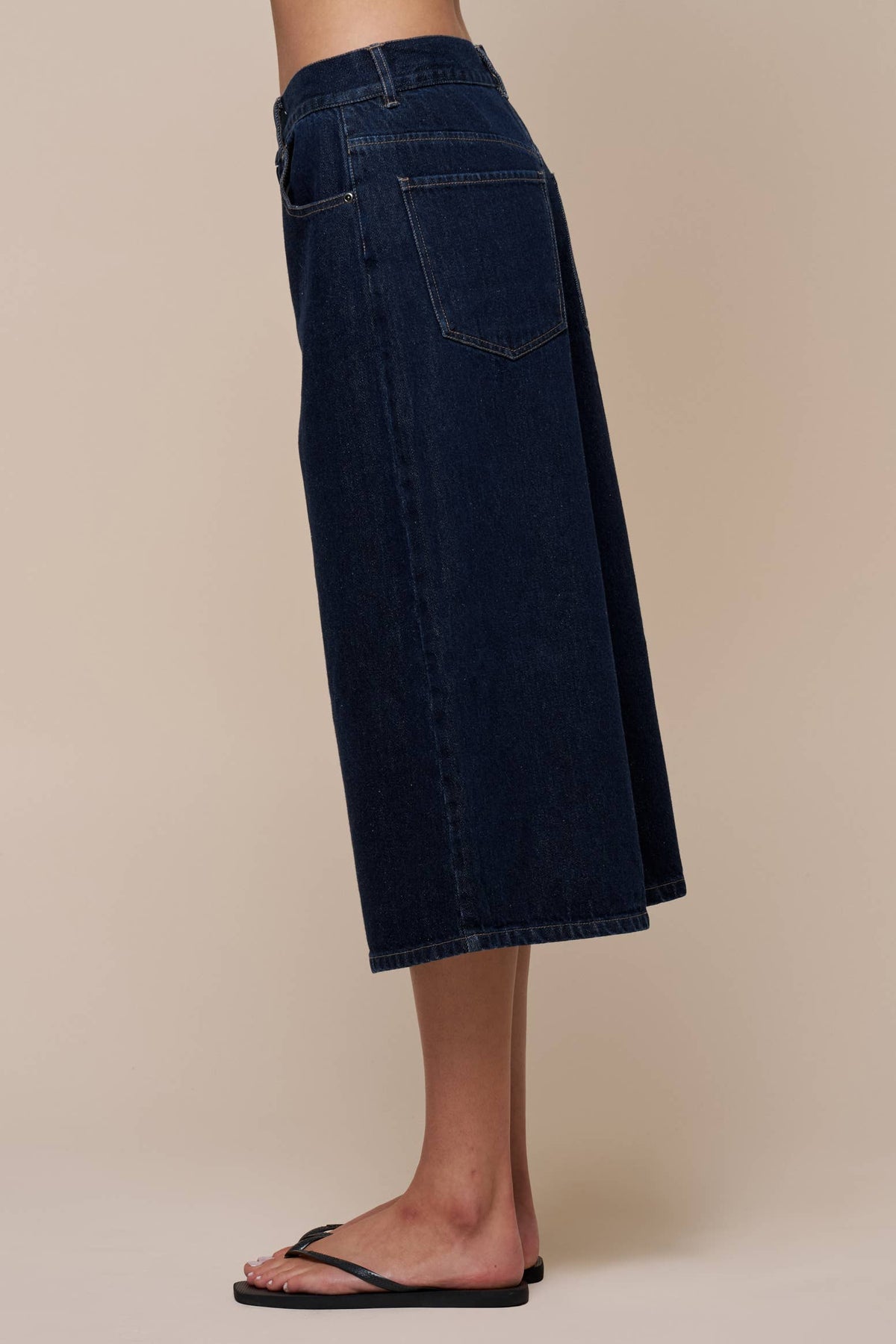 Denim Wide Leg Oversize Shorts
