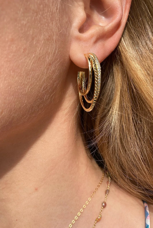 Triple Threat Earrings