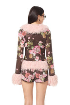 Simone Top - Chocolate Rose
