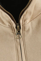 Colorblock Stand Collar Zip-Up Jacket