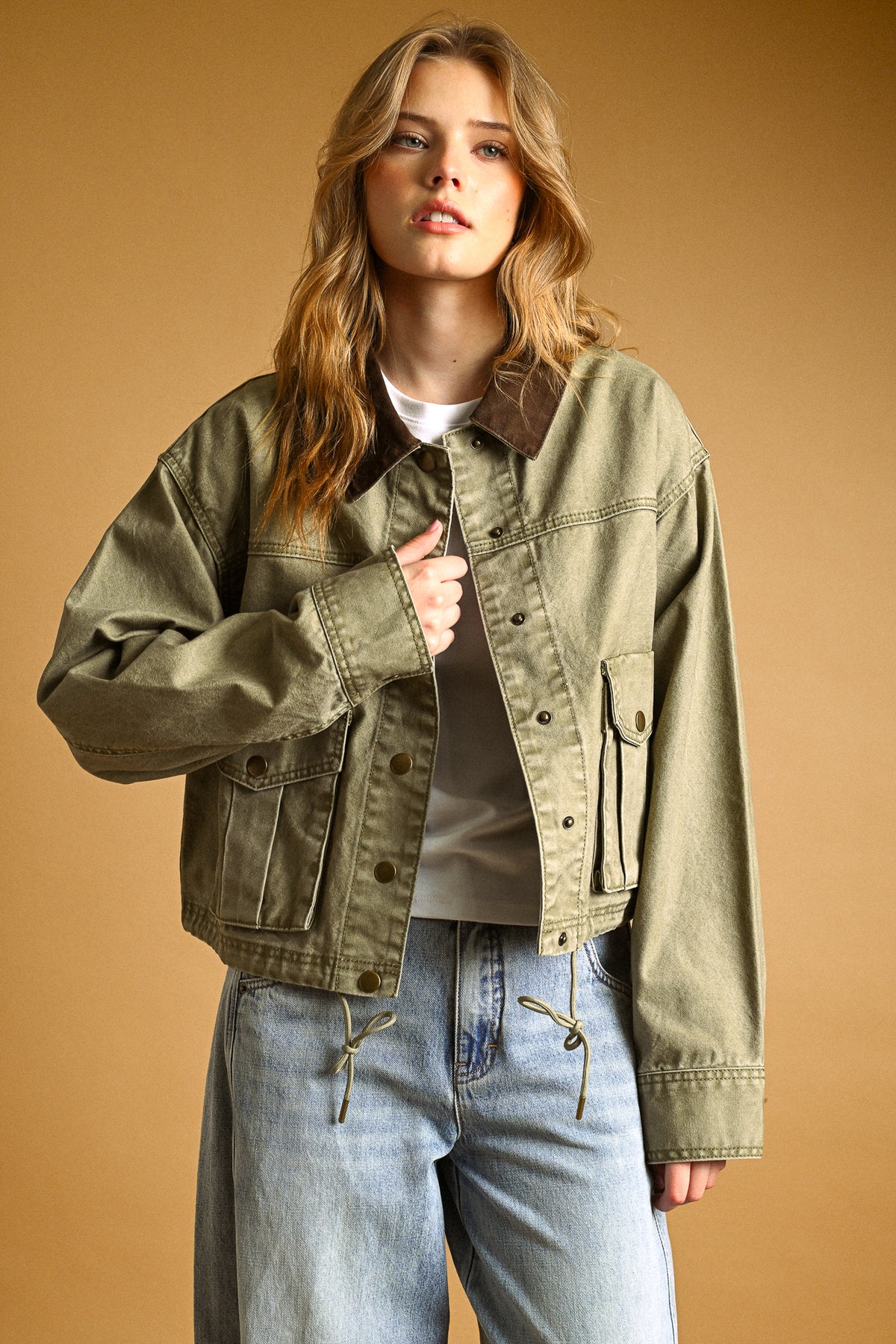 Contrast Utility Jacket