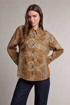 Bandana Print Button-Up