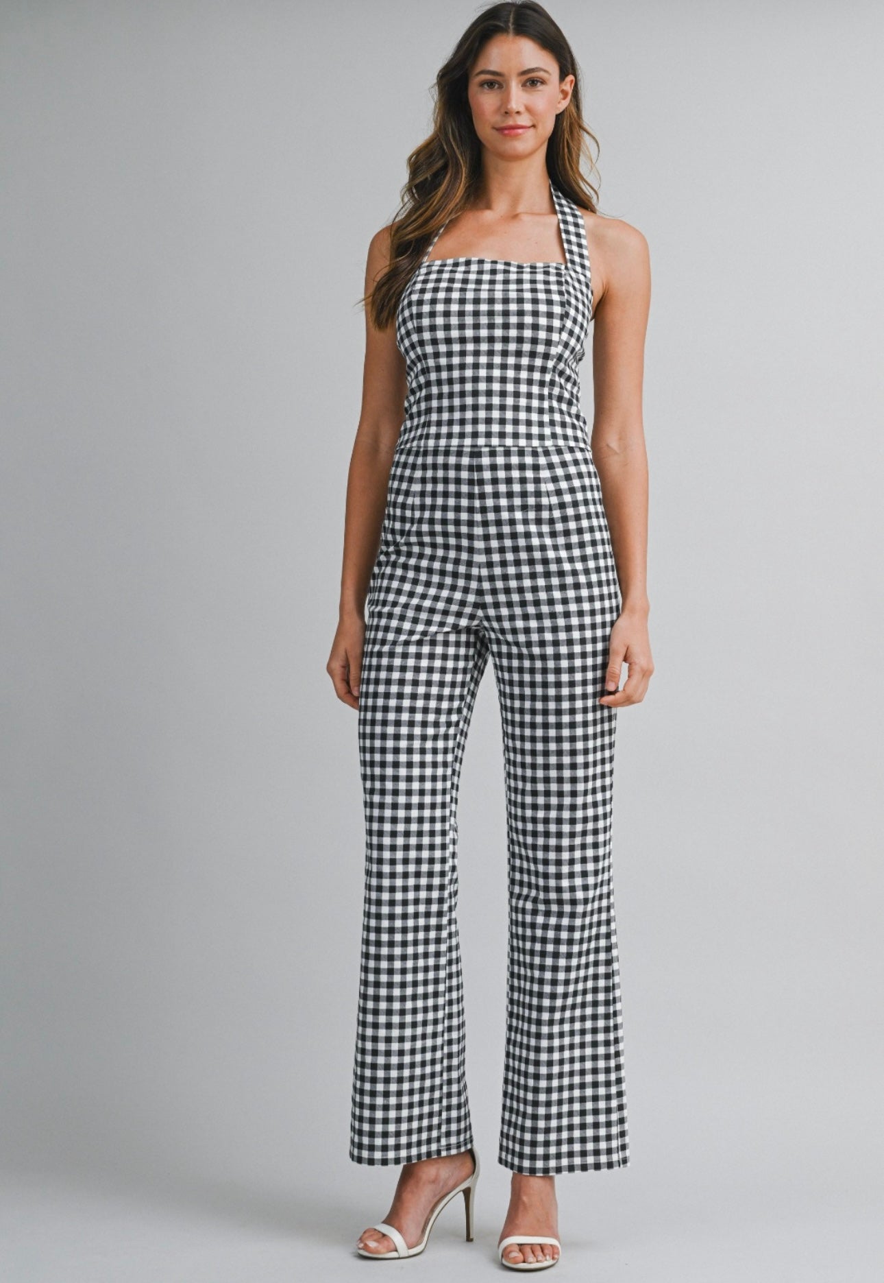 Maxine Gingham Halter Top