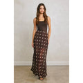 Polka Dot Pull On Maxi Skirt
