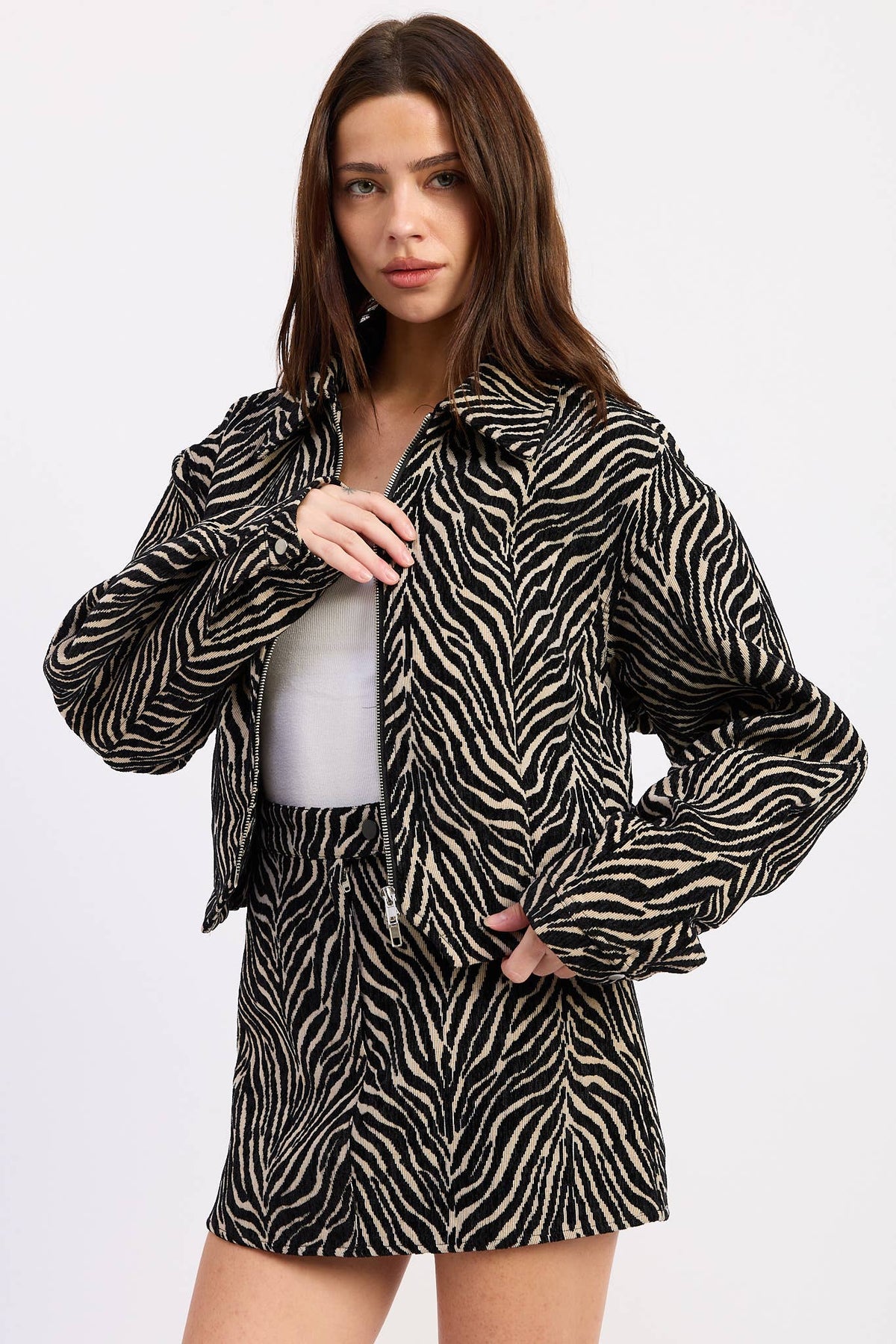 Zebra Mini Skirt