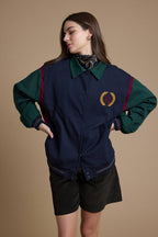 90's Varsity Colorblock Bomber