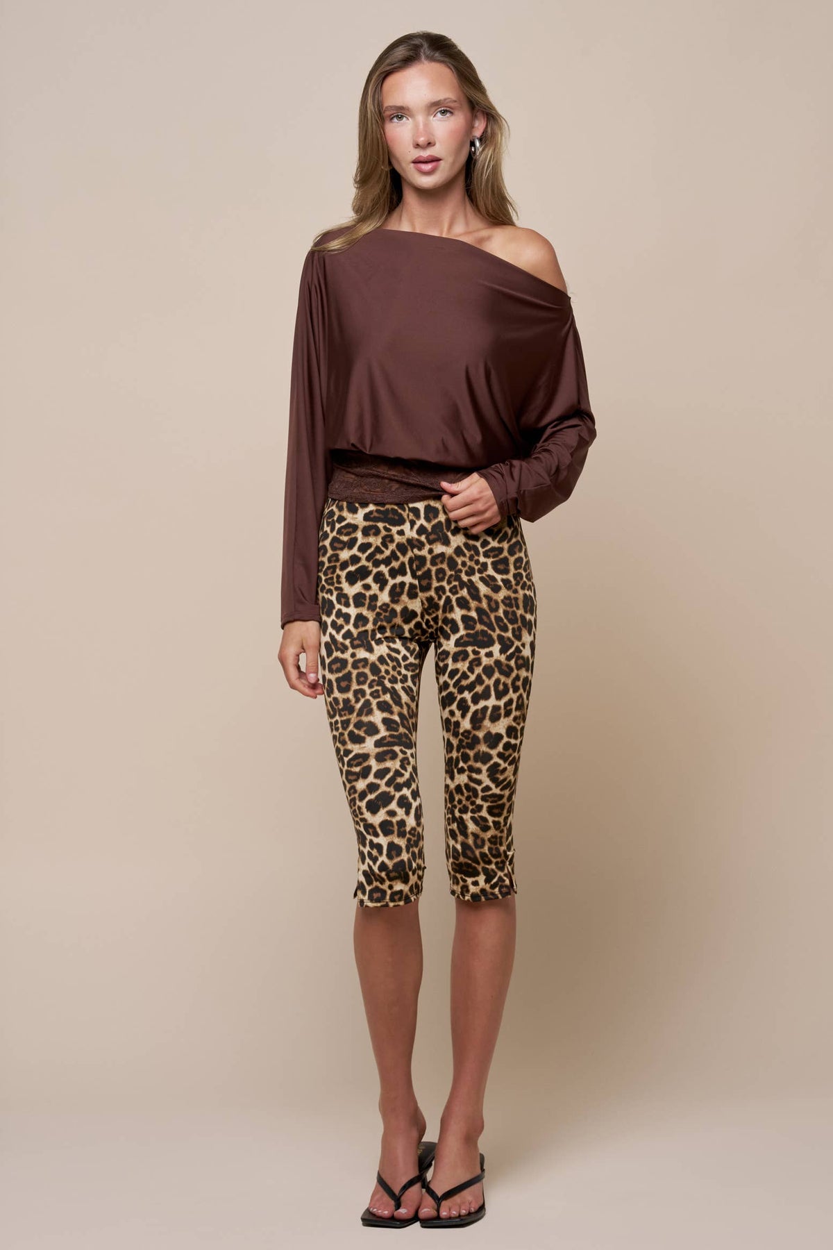 Leopard Capri Pants