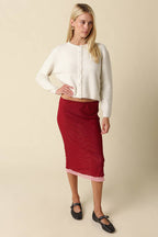 Polina Layered Mesh Midi Skirt