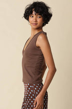 Kenny V-Neck Fitted Tank