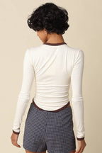 Kendall Contrast Trim Top