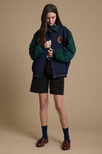 90's Varsity Colorblock Bomber