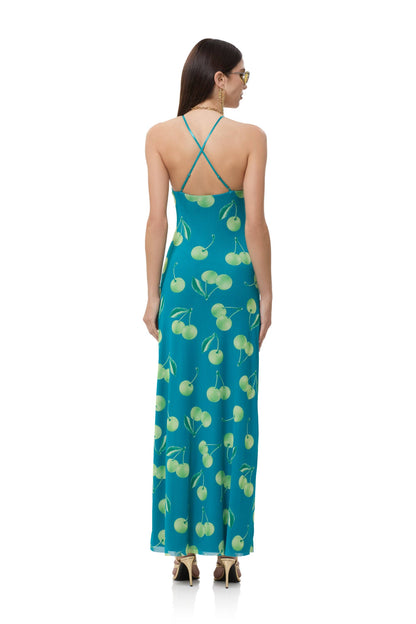 Romy Dress - Cherry Teal