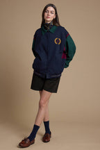 90's Varsity Colorblock Bomber