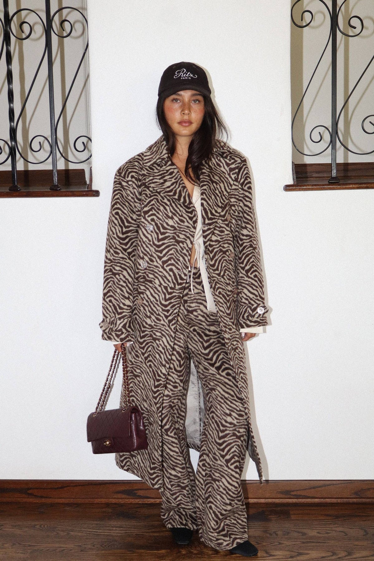 Zebra Trench Coat