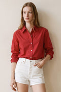 Cotton Oversized Button Up Shirt