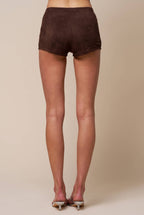 Suede Micro Shorts