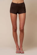 Suede Micro Shorts