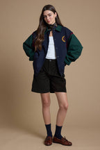 90's Varsity Colorblock Bomber