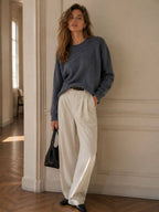 Round Neck Cashmere Sweater