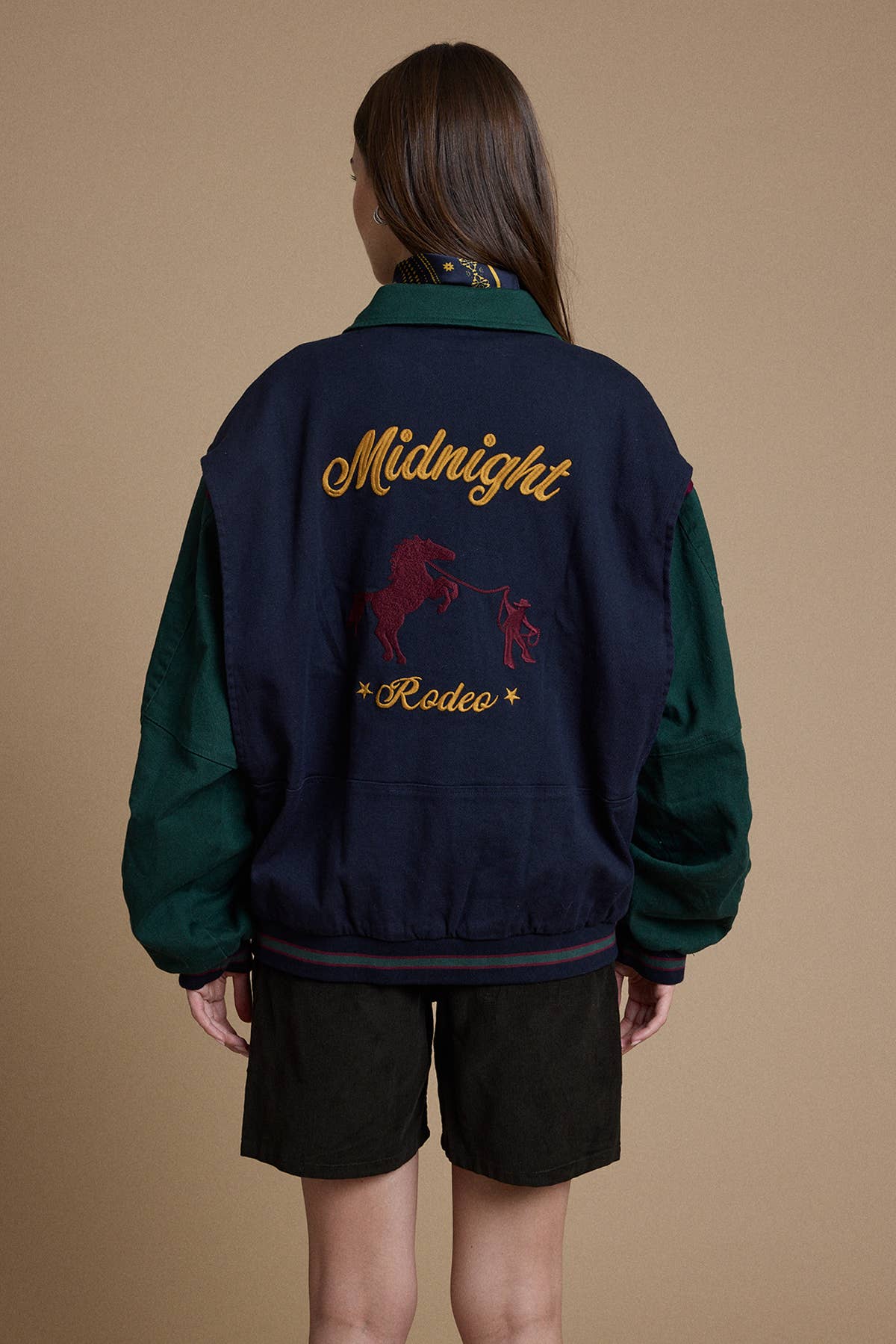 90's Varsity Colorblock Bomber