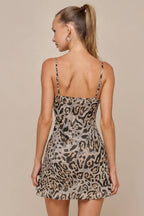 Lace Trim Mini Dress