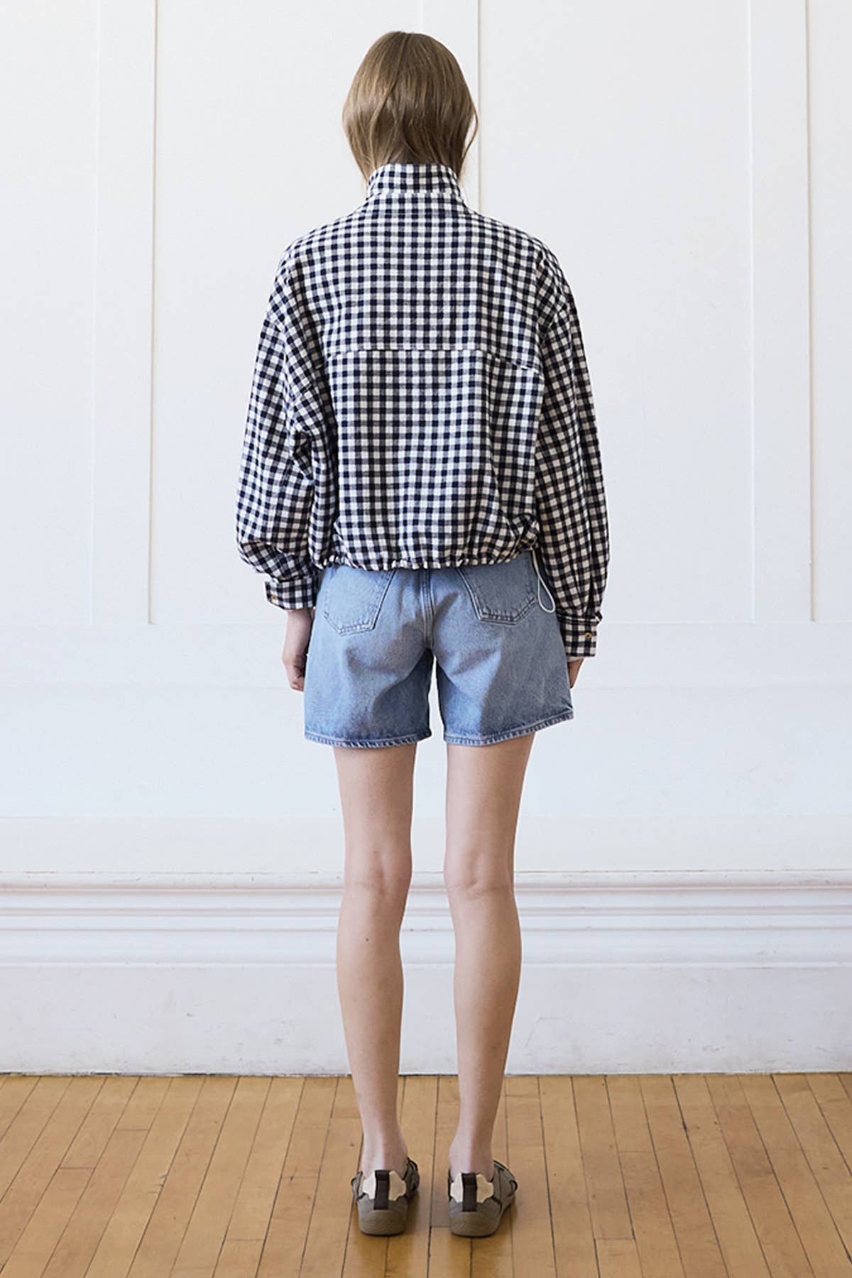 Gingham Zip Jacket - RJ1136
