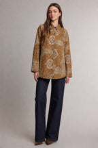 Bandana Print Button-Up