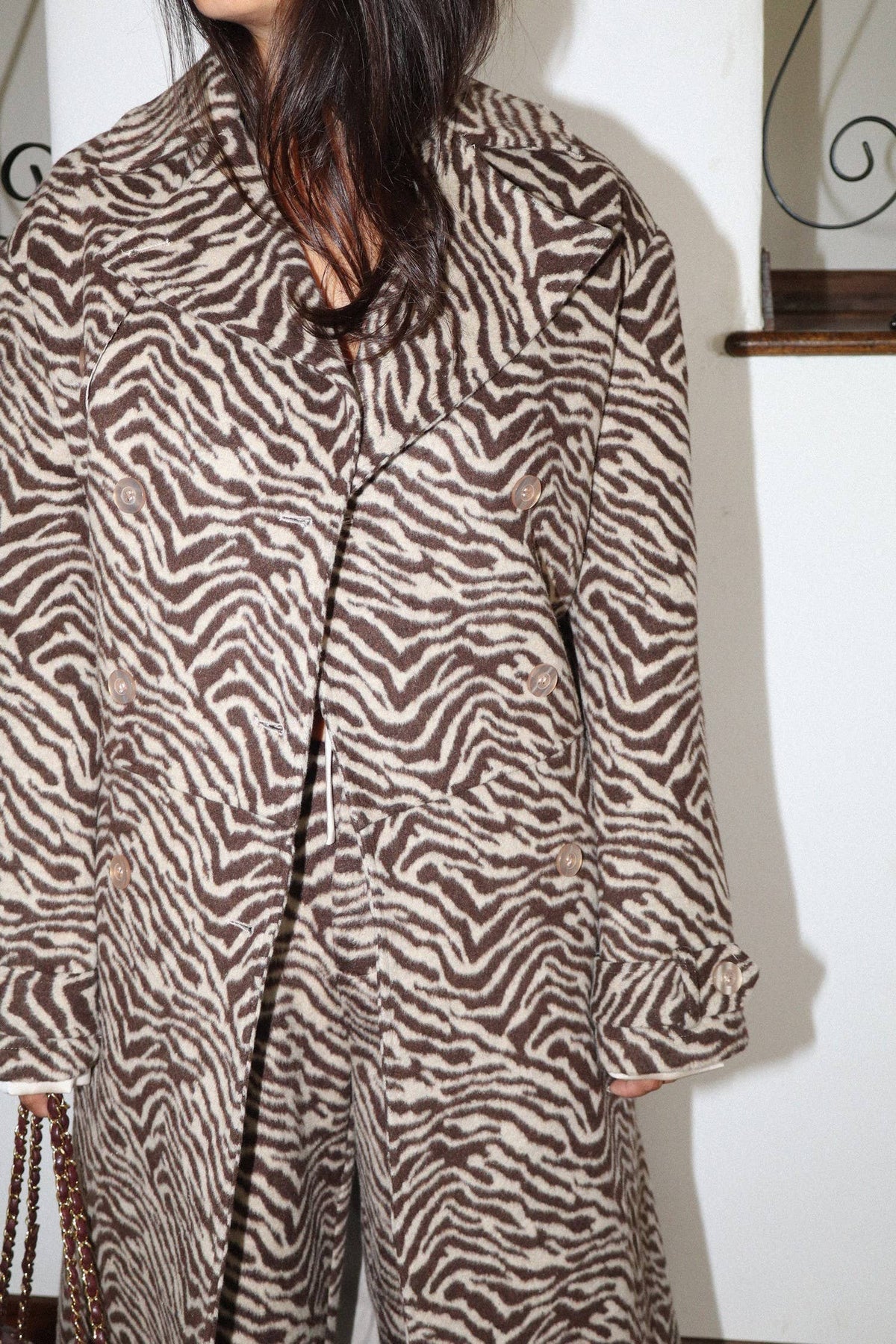 Zebra Trench Coat