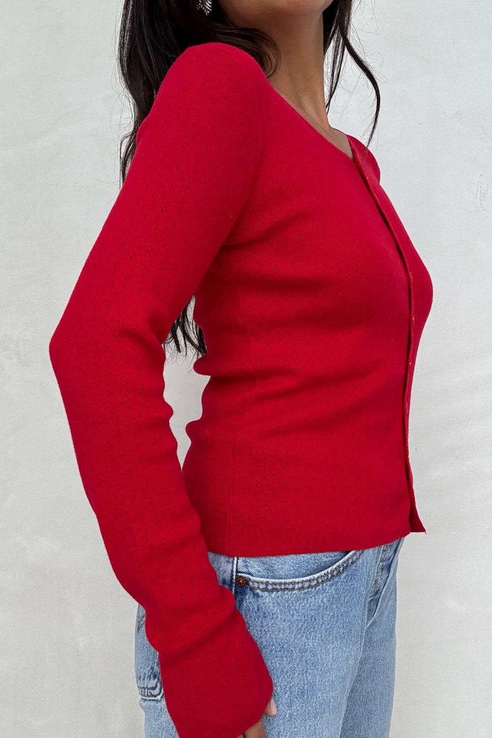 Lisa Pointelle Cardigan