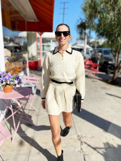 Constance Cable Mini Skirt