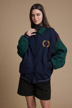 90's Varsity Colorblock Bomber