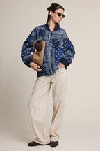 Paisley Bandana Quilted Bomber