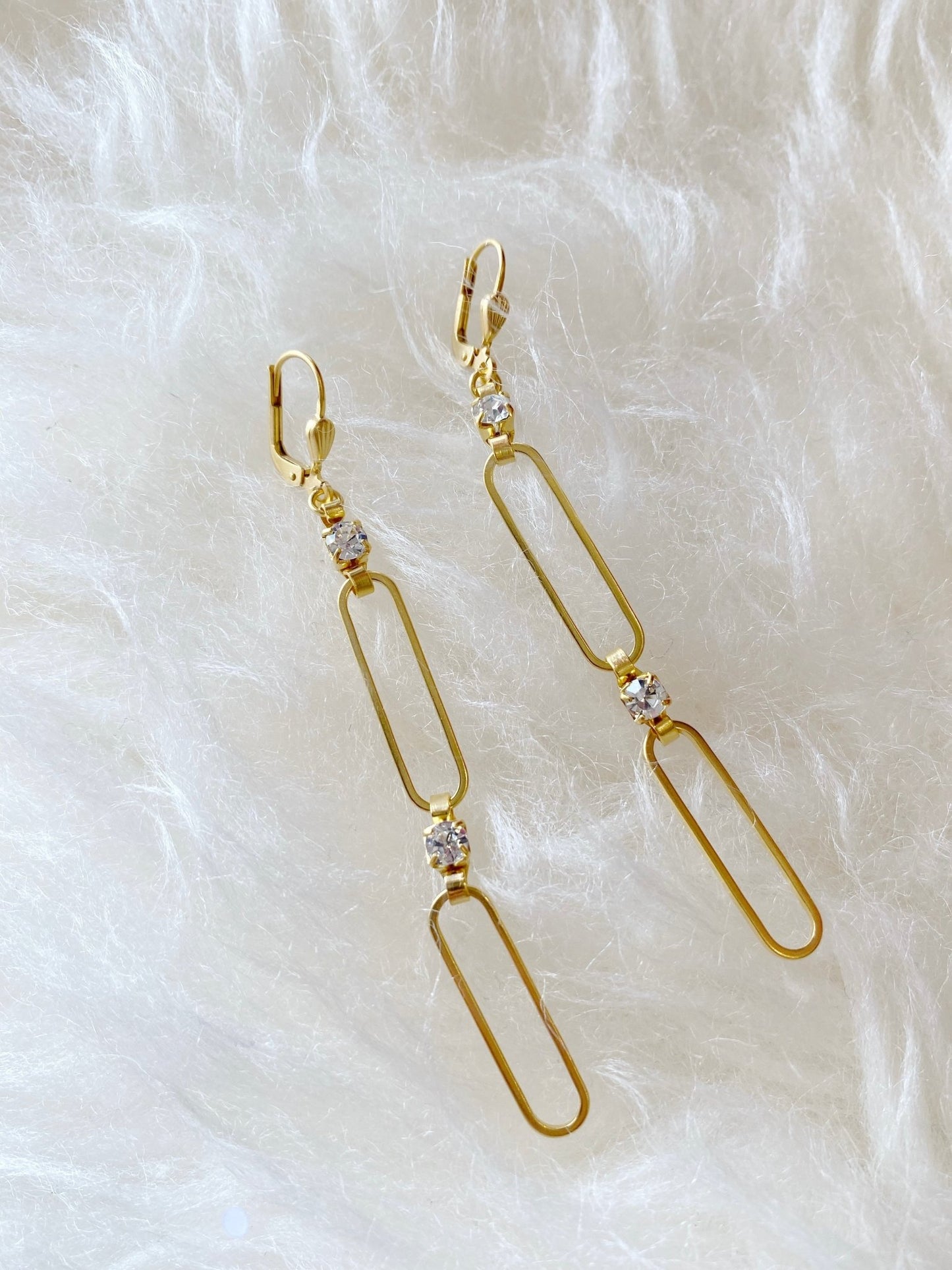 9654G Chain Earring - Polkadots & Moonbeams LALa Vie Parisiennesingle9654G Chain Earring