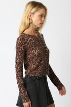 Christine Leopard Cardigan