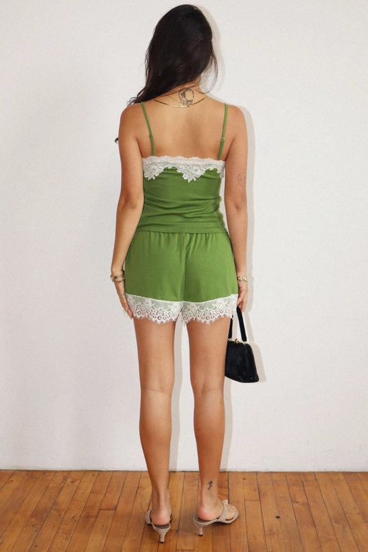 Lime Lace Cami