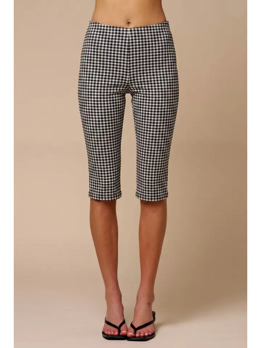 Gingham Capris