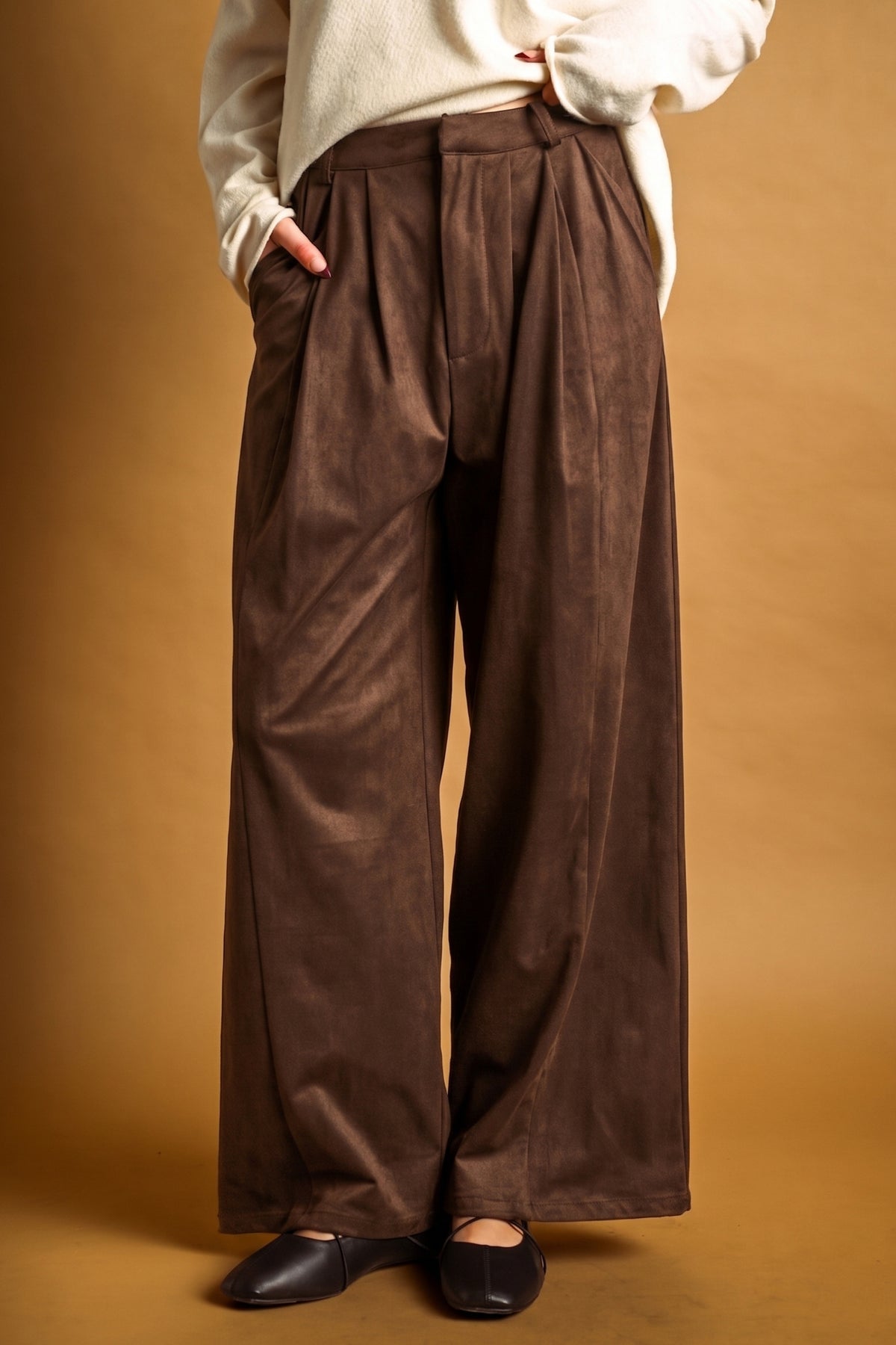 Faux Suede Pants