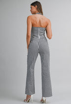Maxine Gingham Halter Top
