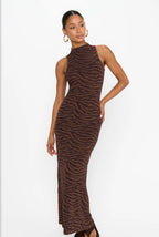 Shauna Maxi Dress Wild Tiger Knit