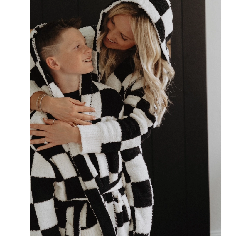 Luxe Check Robe