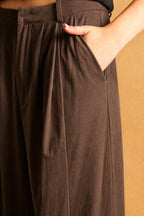 Faux Suede Pants