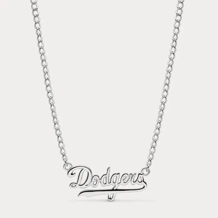 Dodgers Nameplate Necklace