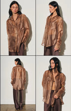 Organza Button Down