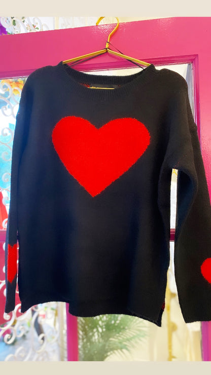 Heart Shaped Box Knit Sweater