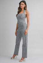 Maxine Gingham Halter Top
